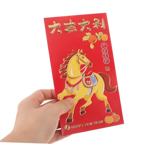 FIXOSHEE 300 Stk. Rote Umschläge Chinesisches Neujahr Hong Bao Stabile Reißfeste Papierumschläge mit Kreativen Pferde Mustern für Frühlingsfest Hochzeit Geburtstag Festlicher FIXOSHEE 300 Stk. Rote Umschläge Chinesisches Neujahr Hong Bao Stabile Reißfeste Papierumschläge mit Kreativen Pferde Mustern für Frühlingsfest Hochzeit Geburtstag Festlicher von FIXOSHEE