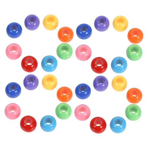 FIXOSHEE 300 Stück Bunte Acrylperlen mit Großem Loch DIY Schmuckperlen für Armband Halskette Ohrringe Anhänger Schlüsselanhänger Kreative Bastelprojekte von FIXOSHEE