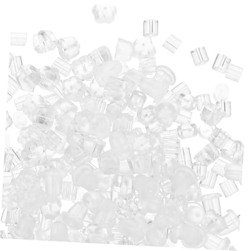 FIXOSHEE 300 Stück Ohrringstopper aus Transparentem Gummi und Vielseitige Ersatz Ohrstecker für Fischhaken und Piercing Ohrringe Leicht Langlebig und Hautfreundlich von FIXOSHEE