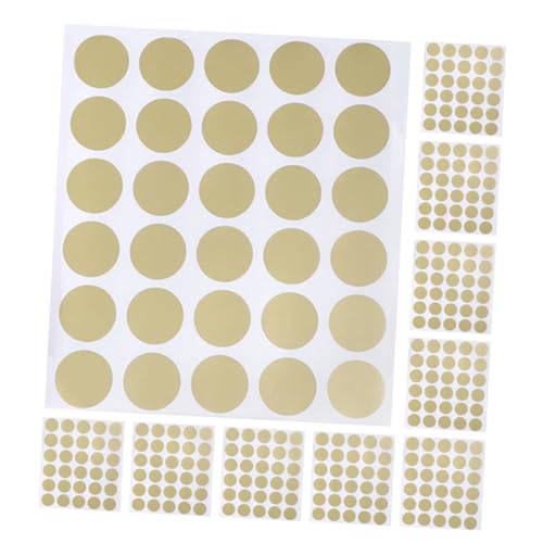 FIXOSHEE 300 Stück Selbstklebende Rubbelaufkleber, Runde Etiketten in Gold, Zum Selbermachen Von Tombola-karten, Zum Basteln Von Zubehör Für Belohnungsprogramme, Urlaubspartys FIXOSHEE 300 Stück Selbstklebende Rubbelaufkleber, Runde Etiketten in Gold, Zum Selbermachen Von Tombola-karten, Zum Basteln Von Zubehör Für Belohnungsprogramme, Urlaubspartys von FIXOSHEE
