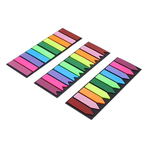 FIXOSHEE 300 Stück Teiliges Selbstklebende Professionelle Lesezeichen und Seitenmarker Multifunktionale Haftnotizen in Verschiedenen Farben Beschriftbar Wasserfest für Büro Schule und von FIXOSHEE