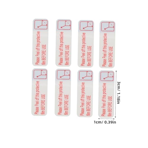 FIXOSHEE 3000 Stück Selbstklebende Filmentfernungs etiketten Ölresistente Schutzfolien aufkleber aus Pp synthetikpapier Leicht Abziehbare Warnhinweise für Schutzglas und Displays von FIXOSHEE