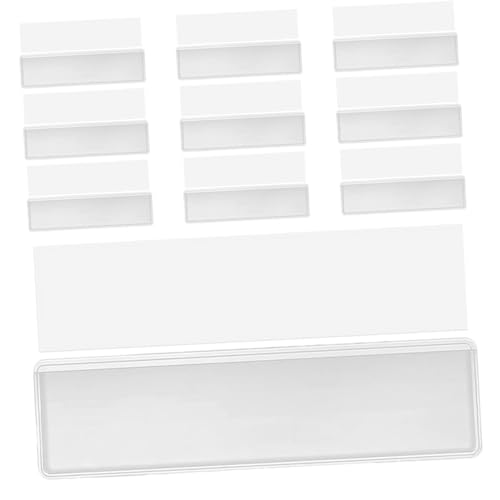 FIXOSHEE 30Satz Selbstklebende Etikettenhalter Transparente Kartenhüllen für Regale und Schilder und Langlebig für Büro Lager und Dokumentenorganisation von FIXOSHEE
