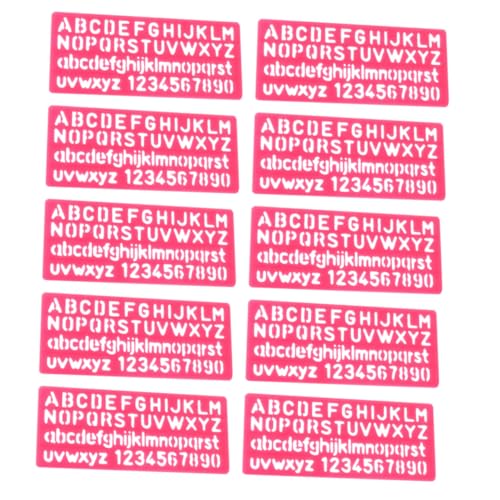 FIXOSHEE 32 Stück Teiliges Buchstaben schablonen Leichtem Kunststoff und Waschbar für DIY Zeichenvorlagen Vielseitig für Malerei und Bastelzubehör Farblich Sortiert Zufällige Farbe von FIXOSHEE