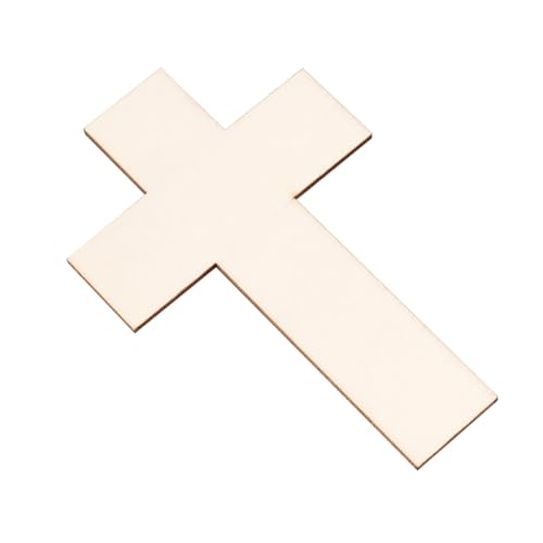 FIXOSHEE 36 Stück Teiliges Holzkreuze zum Bemalen DIY Basteln Holzornamente Kreative Holzstücke für Handwerk Wanddekoration Geschenkidee von FIXOSHEE