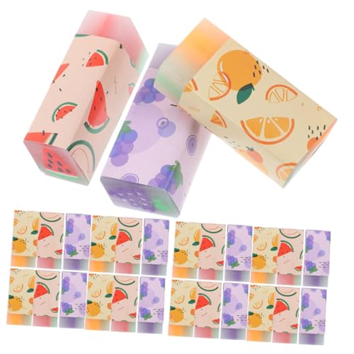 FIXOSHEE 36 Stück Teiliges Jelly Radiergummis in Niedlichen Fruchtformen Transparente Pvc materialien Langlebige und Glatte Bleistiftradierer für Schule Büro und Party Geeignet von FIXOSHEE