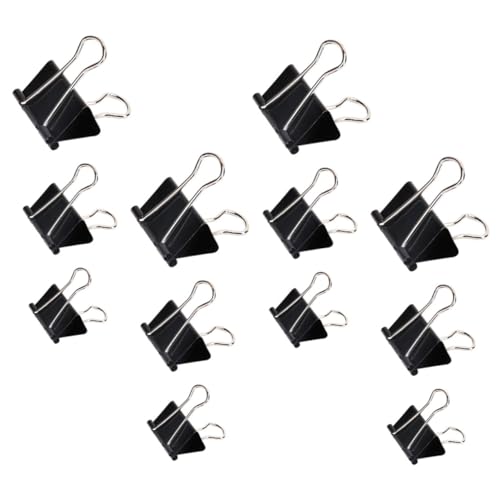 FIXOSHEE 36 Stück Teiliges Metall Dovetail Clips Starke Büroklammern aus Stahl Langlebig und Rutschfest Vielseitig Einsetzbar für Akten Dokumente und Bastelarbeiten für Büro und Schule von FIXOSHEE
