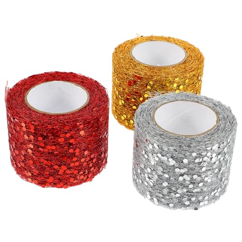 FIXOSHEE 3Rollen Brötchen Tüllband Multifunktionales Geschenkband und DIY Blumendekoration und Geschenkverpackungen FIXOSHEE 3Rollen Brötchen Tüllband Multifunktionales Geschenkband und DIY Blumendekoration und Geschenkverpackungen von FIXOSHEE