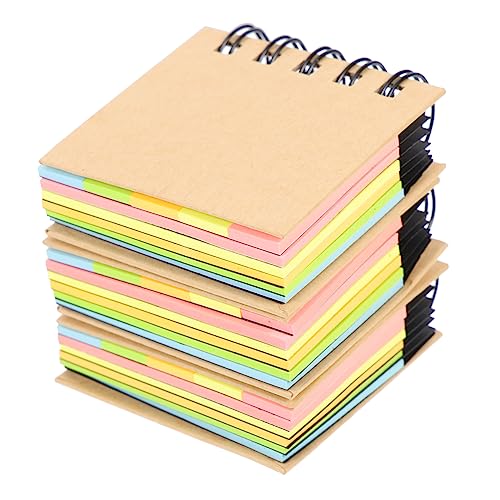 FIXOSHEE 3Stücke Kompakte Notizblöcke Hochwertiges Schreibzubehör für Schule Büro und Zuhause Glattes für Bequemes Schreiben für Notizen Planungen und DIY Projekte von FIXOSHEE