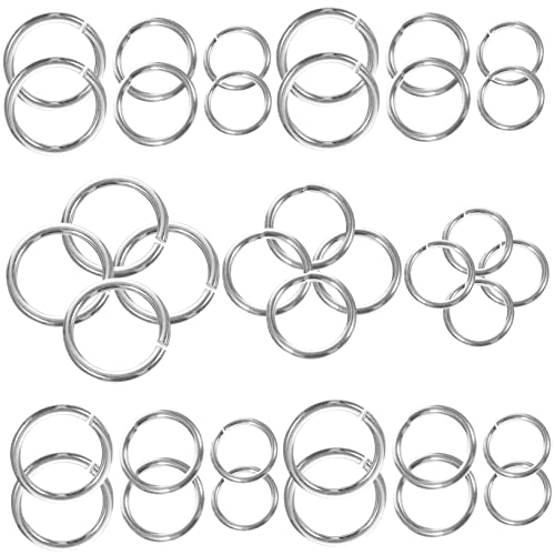 FIXOSHEE 3Taschen Silber Sprungringe für Schmuckherstellung Halskettenverschluss Armband Verbindungsringe DIY Bastelbedarf für Projekte Langlebige FIXOSHEE 3Taschen Silber Sprungringe für Schmuckherstellung Halskettenverschluss Armband Verbindungsringe DIY Bastelbedarf für Projekte Langlebige von FIXOSHEE