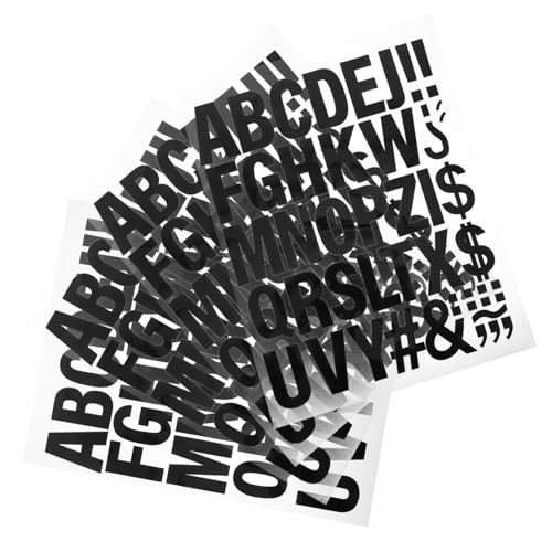 FIXOSHEE 4 Blätter Bügelbuchstaben Textilien DIY Heat Transfer Buchstaben Aufnäher für Kleidung Hüte Taschen Starke Haftung Einfache Anwendung Vielseitig Einsetzbar Personalisierbar von FIXOSHEE