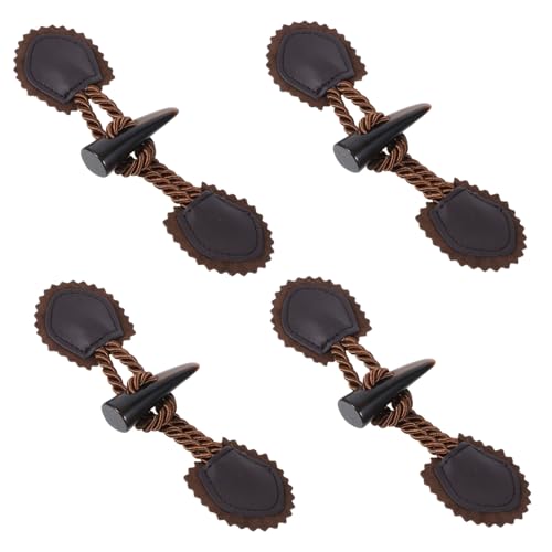 FIXOSHEE 4 Paare Harz Knebelknöpfe für Mäntel Resin Horn Knebelverschluss Knöpfe Dunkelbraun Robust und Elegant für Strickjacken Wollmäntel und DIY Bekleidungsprojekte FIXOSHEE 4 Paare Harz Knebelknöpfe für Mäntel Resin Horn Knebelverschluss Knöpfe Dunkelbraun Robust und Elegant für Strickjacken Wollmäntel und DIY Bekleidungsprojekte von FIXOSHEE