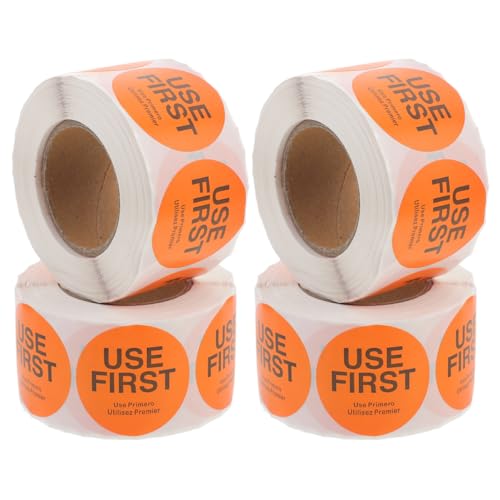 FIXOSHEE 4 Rollen Use First Aufkleber für Lebensmittellagerung Selbstklebende Vorratskontroll etiketten aus Beschichtetem Papier für Restaurant Küche Verpackungen FIXOSHEE 4 Rollen Use First Aufkleber für Lebensmittellagerung Selbstklebende Vorratskontroll etiketten aus Beschichtetem Papier für Restaurant Küche Verpackungen von FIXOSHEE