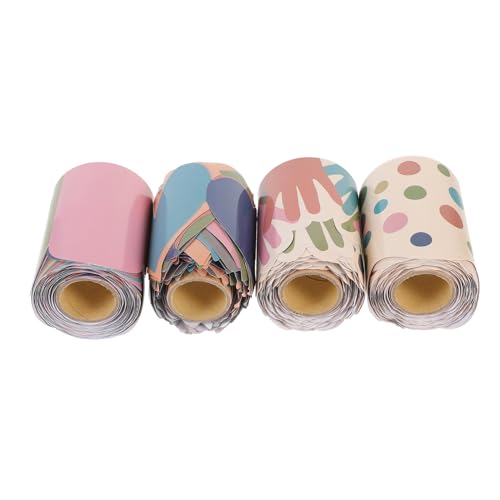 FIXOSHEE 4 Rollen Wasserdichte Pinnwand Sticker Selbstklebend Praktisch Dekorativ für Büro Klassenzimmer Party DIY Border Zubehör FIXOSHEE 4 Rollen Wasserdichte Pinnwand Sticker Selbstklebend Praktisch Dekorativ für Büro Klassenzimmer Party DIY Border Zubehör von FIXOSHEE