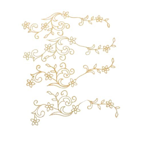 FIXOSHEE 4 Stück Bestickte Blumen Applikationen Beige Selbstklebende Stoff Patches für Kleidung DIY Nähen Reparatur Dekorative Aufnäher mit Feiner Stickerei Elegantes Design FIXOSHEE 4 Stück Bestickte Blumen Applikationen Beige Selbstklebende Stoff Patches für Kleidung DIY Nähen Reparatur Dekorative Aufnäher mit Feiner Stickerei Elegantes Design von FIXOSHEE