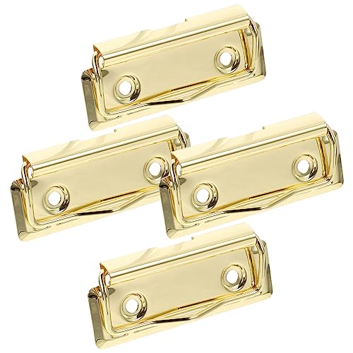 FIXOSHEE 4 Stück Klemmbrett Clip aus Metall Teiliges für Bürobedarf Vielseitige Clips für Dokumente Notizen und Rechnungen FIXOSHEE 4 Stück Klemmbrett Clip aus Metall Teiliges für Bürobedarf Vielseitige Clips für Dokumente Notizen und Rechnungen von FIXOSHEE