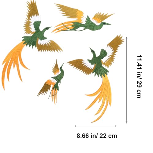 FIXOSHEE 4 Stück Stickerei Phoenix Vogel Applikationen Handgestickte DIY Patches für Kleidung Bunte Langlebige Stoffaufnäher zum Aufnähen als Nähzubehör und Kleidungsdekoration FIXOSHEE 4 Stück Stickerei Phoenix Vogel Applikationen Handgestickte DIY Patches für Kleidung Bunte Langlebige Stoffaufnäher zum Aufnähen als Nähzubehör und Kleidungsdekoration von FIXOSHEE