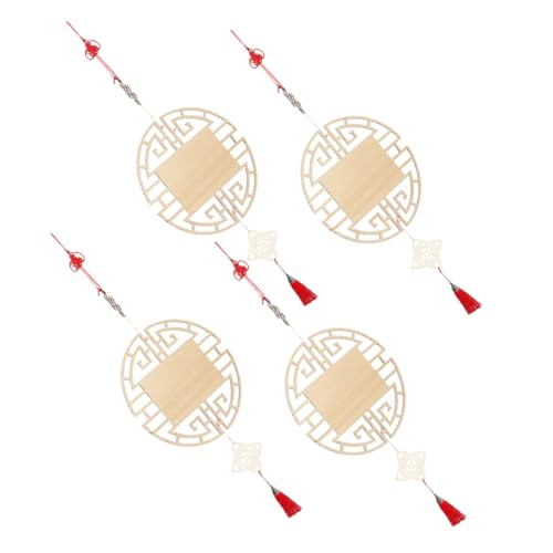 FIXOSHEE 4 Stück Teiliges Diy Holzanhänger im Traditionellen Chinesischen Stil mit Chinesischem Knoten und Quaste Bastelset für Frühlingsfest Wanddekoration und Neujahrssegen FIXOSHEE 4 Stück Teiliges Diy Holzanhänger im Traditionellen Chinesischen Stil mit Chinesischem Knoten und Quaste Bastelset für Frühlingsfest Wanddekoration und Neujahrssegen von FIXOSHEE