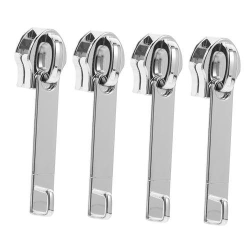 FIXOSHEE 4 Stück Teiliges Metall zipper reparaturset Doppellagiger Explosionsgeschützter Reißverschluss schieber in Silber Langlebig und Glatt Passend für Koffer Gepäck und Reisetaschen FIXOSHEE 4 Stück Teiliges Metall zipper reparaturset Doppellagiger Explosionsgeschützter Reißverschluss schieber in Silber Langlebig und Glatt Passend für Koffer Gepäck und Reisetaschen von FIXOSHEE