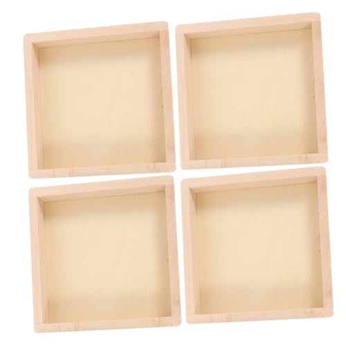 FIXOSHEE 4 Stück Teiliges Quadratische Holztabletts Praktische Puzzle Organizer Große Kapazität Vielseitig als Aufbewahrung und Haushaltsablage Langlebiges Naturholz für Ordentliche FIXOSHEE 4 Stück Teiliges Quadratische Holztabletts Praktische Puzzle Organizer Große Kapazität Vielseitig als Aufbewahrung und Haushaltsablage Langlebiges Naturholz für Ordentliche von FIXOSHEE
