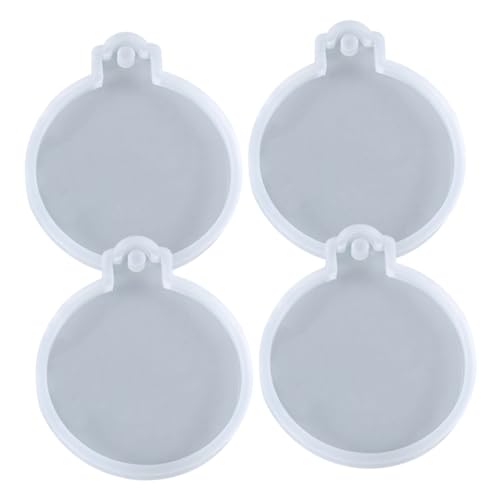 FIXOSHEE 4 Stück Teiliges Rundes Silikon Gießform für DIY Weihnachtsplaketten Wiederverwendbar Langlebig Antihaftbeschichtet für Bastelprojekte und Dekorative Schmuckherstellung FIXOSHEE 4 Stück Teiliges Rundes Silikon Gießform für DIY Weihnachtsplaketten Wiederverwendbar Langlebig Antihaftbeschichtet für Bastelprojekte und Dekorative Schmuckherstellung von FIXOSHEE