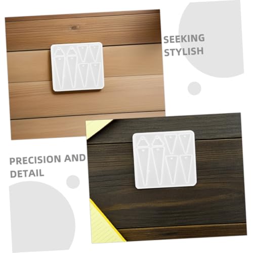 FIXOSHEE 4 Stück Teiliges Silikon Ohrringformen Geometrisch Oval Dreieck Diy Schmuckgießform für Epoxidharz Anhänger Ohrringe Basteln Charms von FIXOSHEE