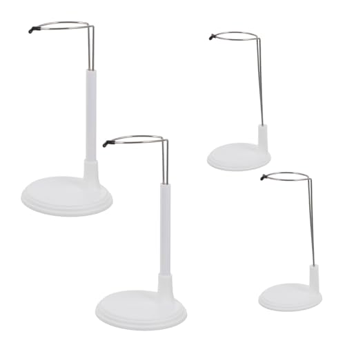FIXOSHEE 4 Stück Teiliges Verstellbare Puppenständer aus Hochwertigem Edelstahl Stabile Figurenhalter für Puppen für Schaufenster Sammlung und Puppenkleidung Display von FIXOSHEE