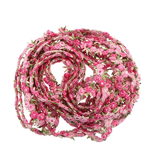 FIXOSHEE 4.5M Dekoratives Band mit Bunten Blüten Trim für Brautdekoration Hochzeitsapplikationen und DIY Nähprojekte von FIXOSHEE