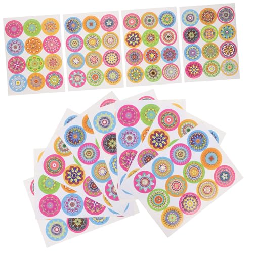 FIXOSHEE 40 Blatt Mandala Rund Selbstklebende Etiketten Kleine Dekorative Aufkleber Für Geschenkboxen Und Bastelprojekte Vielseitige Verpackungs Und Bastelsticker FIXOSHEE 40 Blatt Mandala Rund Selbstklebende Etiketten Kleine Dekorative Aufkleber Für Geschenkboxen Und Bastelprojekte Vielseitige Verpackungs Und Bastelsticker von FIXOSHEE