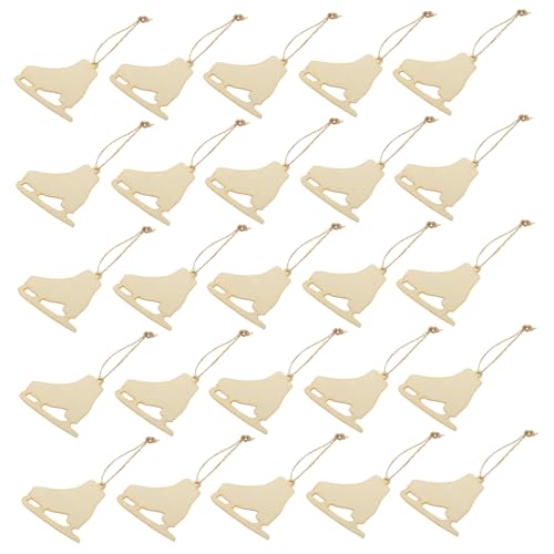 FIXOSHEE 40 Sätze Teiliges Weihnachts Holzanhänger Holzschlittschuhe zum Bemalen DIY Baumschmuck Basteln Weihnachtsdeko mit Aufhängeschnur für Weihnachtsbaum Fenster Tischdekoration FIXOSHEE 40 Sätze Teiliges Weihnachts Holzanhänger Holzschlittschuhe zum Bemalen DIY Baumschmuck Basteln Weihnachtsdeko mit Aufhängeschnur für Weihnachtsbaum Fenster Tischdekoration von FIXOSHEE