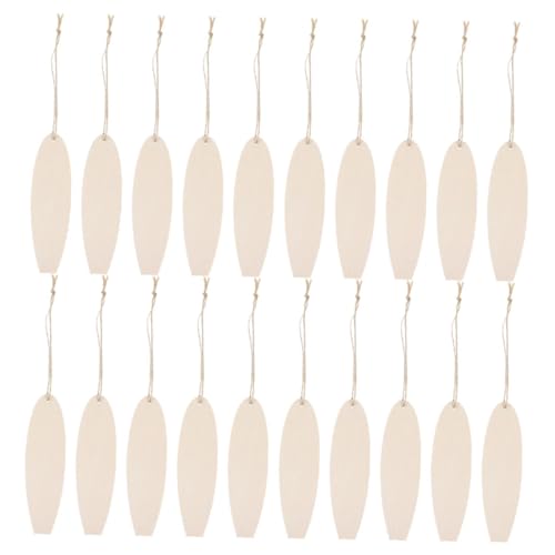 FIXOSHEE 40 Stück Handgefertigte Holzchip -dekoration Mini Surfboard Prop Holzmalerei Ausschnitte Hawaii Holzdekorationen Holzausschnitt Wandkunst Surfendekoration Holzspäne Beige von FIXOSHEE