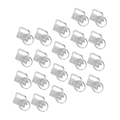 FIXOSHEE 40 Stück Teiliges Eisenband Endkappen in Silber Stabile Schlüsselanhänger Verschlüsse mit Hoher Korrosionsbeständigkeit für DIY Schlüsselbänder Armbänder Taschen und FIXOSHEE 40 Stück Teiliges Eisenband Endkappen in Silber Stabile Schlüsselanhänger Verschlüsse mit Hoher Korrosionsbeständigkeit für DIY Schlüsselbänder Armbänder Taschen und von FIXOSHEE