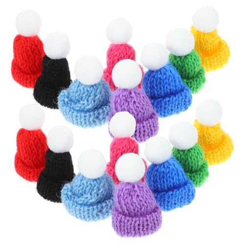 FIXOSHEE 40 Stück Zubehör für Weihnachtsmützen Minihüte zum Basteln Dekoration Mini-Hut gestrickt Mini-Wollmütze wolle Stricker Hut Strickgarn Bunt FIXOSHEE 40 Stück Zubehör für Weihnachtsmützen Minihüte zum Basteln Dekoration Mini-Hut gestrickt Mini-Wollmütze wolle Stricker Hut Strickgarn Bunt von FIXOSHEE