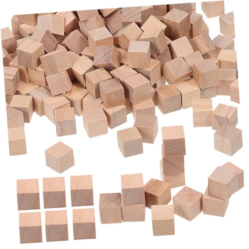 FIXOSHEE 400 Stück Natürliche Holzklötze zum Basteln Unbehandelte Quadratische Holzwürfel Glatte Oberfläche Sichere Bastelrohlinge aus Lotus Holz für DIY Handwerk und Kreative Projekte FIXOSHEE 400 Stück Natürliche Holzklötze zum Basteln Unbehandelte Quadratische Holzwürfel Glatte Oberfläche Sichere Bastelrohlinge aus Lotus Holz für DIY Handwerk und Kreative Projekte von FIXOSHEE