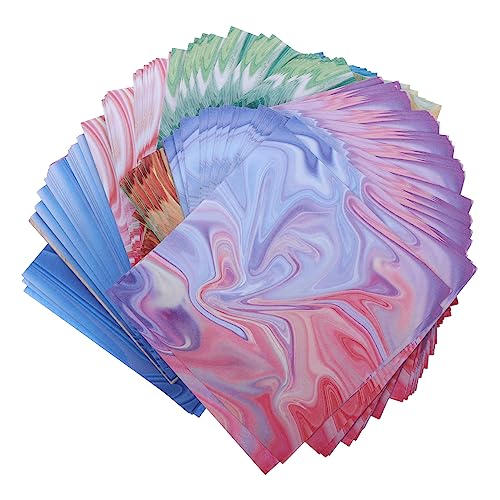FIXOSHEE 400Blätter Origami Papier Quadratische Faltpapiere Bunten Farbverläufen Doppelseitiges Bastelpapier für DIY Projekte für Kindergartenbedarf und Kinderkunst von FIXOSHEE