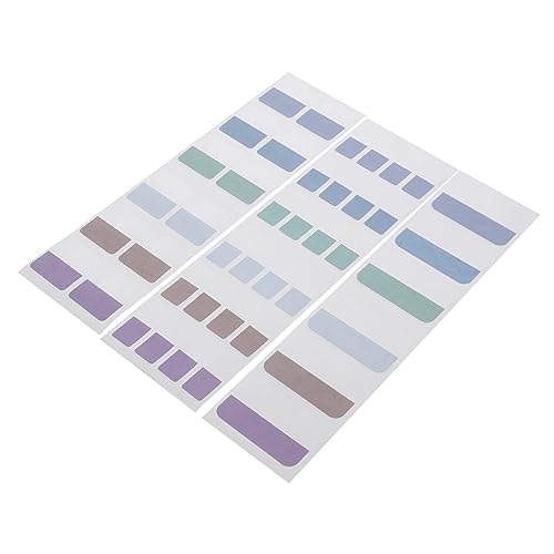 FIXOSHEE 420Stücke Selbstklebende Tabs Beschreibbare Seitenmarker für Dokumentenklassifizierung und Notizen für Büro und Zuhause Varianten Pastellfarben von FIXOSHEE