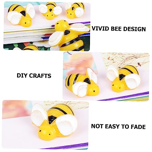 FIXOSHEE 45 Stück Teiliges Langlebige Resin Bienenform Anhänger Schmuckzubehör DIY Bastelbedarf für Kreative Schmuckherstellung und Dekoration Gelb Verschiedene für Zufällige Farbe von FIXOSHEE