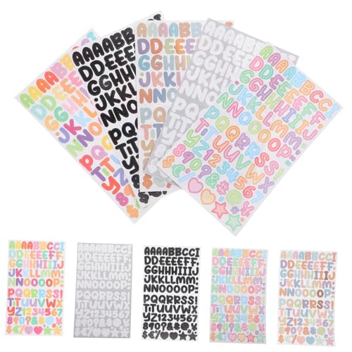 FIXOSHEE 45Blätter DIY Alphabet und Aufkleber Selbstklebende für Bastelprojekte Dekorative Sticker für Glatte Oberflächen Wie Fenster Türen und Mülleimer FIXOSHEE 45Blätter DIY Alphabet und Aufkleber Selbstklebende für Bastelprojekte Dekorative Sticker für Glatte Oberflächen Wie Fenster Türen und Mülleimer von FIXOSHEE
