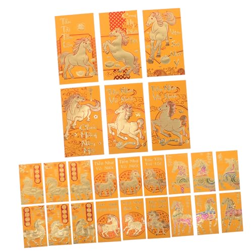 FIXOSHEE 48 Stück Teiliges Vietnamesische Rote Umschläge Pferdejahr mit Kreativen Motiven Glückliche Geldumschläge für Asiatisches Mondneujahr Traditionelle Geschenkumschläge für FIXOSHEE 48 Stück Teiliges Vietnamesische Rote Umschläge Pferdejahr mit Kreativen Motiven Glückliche Geldumschläge für Asiatisches Mondneujahr Traditionelle Geschenkumschläge für von FIXOSHEE