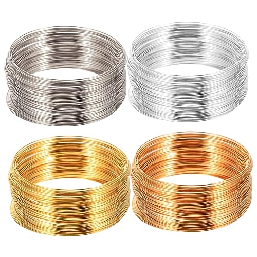 FIXOSHEE 4Rollen Schmuckhandwerksdraht DIY Draht für Armbänder Schmuckherstellung Tragenresistent Zubehör für Handarbeiten Geschenkidee FIXOSHEE 4Rollen Schmuckhandwerksdraht DIY Draht für Armbänder Schmuckherstellung Tragenresistent Zubehör für Handarbeiten Geschenkidee von FIXOSHEE