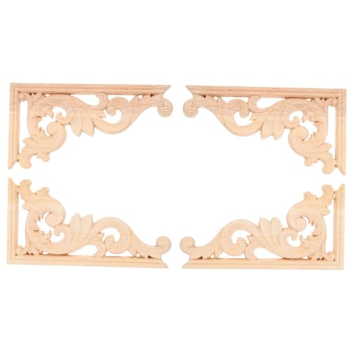FIXOSHEE 4Stücke Holzapplikationen für Garderobe Dekorative Onlays Holz Europäischer Stil Einfach Anzubringen für DIY Dekoration und Möbelverzierungen FIXOSHEE 4Stücke Holzapplikationen für Garderobe Dekorative Onlays Holz Europäischer Stil Einfach Anzubringen für DIY Dekoration und Möbelverzierungen von FIXOSHEE