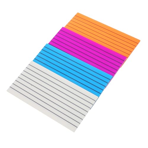 FIXOSHEE 4Stücke Multifunktionale Transparente Notizblöcke Selbstklebende Memo Aufkleber Pastellfarben für Schule Büro und Zuhause Wiederverwendbare Haftnotizen von FIXOSHEE