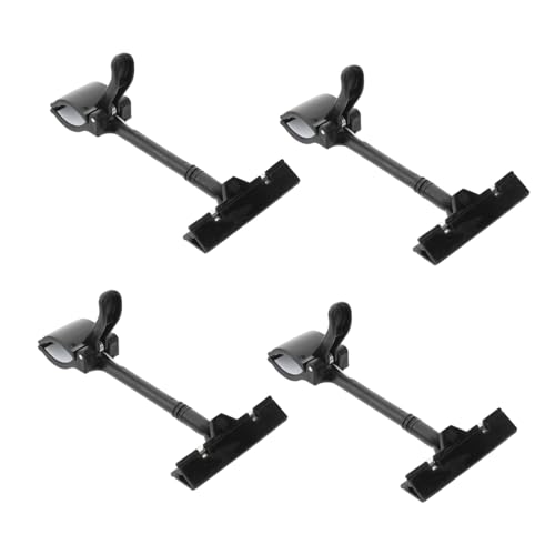 FIXOSHEE 4Stücke Preiskarten Clip Einstellbarer Etikettenhalter für Werbung Robuster Merchandise Sign Display Clip für Supermarkt und Einzelhandel Installieren von FIXOSHEE