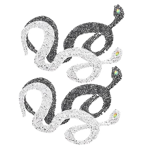 FIXOSHEE 4Stücke Schlangengeformte Strass Patches zum Aufbügeln DIY Applikationen für Kleidung Hüte und Accessoires Langlebig und Hautfreundlich für Projekte FIXOSHEE 4Stücke Schlangengeformte Strass Patches zum Aufbügeln DIY Applikationen für Kleidung Hüte und Accessoires Langlebig und Hautfreundlich für Projekte von FIXOSHEE