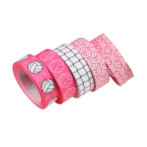 FIXOSHEE 5 Rollen Geschenkband Volleyball-haarband Sport Thematisches Band Sportband Band Zum Verpacken Volleyball-partygeschenke Zierbänder Bänder Für Handwerk Jubelband Polyester FIXOSHEE 5 Rollen Geschenkband Volleyball-haarband Sport Thematisches Band Sportband Band Zum Verpacken Volleyball-partygeschenke Zierbänder Bänder Für Handwerk Jubelband Polyester von FIXOSHEE