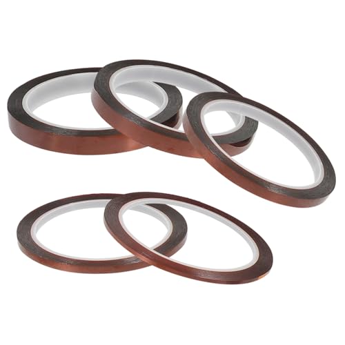 FIXOSHEE 5 Rollen Hochtemperatur polyimid klebeband Hitzebeständig Stark Klebend für Sublimation Isolierung Löten Vielseitig Einsetzbar in Elektronik und Industrie Verschiedene Breiten FIXOSHEE 5 Rollen Hochtemperatur polyimid klebeband Hitzebeständig Stark Klebend für Sublimation Isolierung Löten Vielseitig Einsetzbar in Elektronik und Industrie Verschiedene Breiten von FIXOSHEE