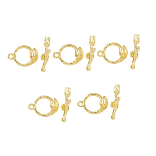 FIXOSHEE 5 Sätze Roségold Ot Knebelverschluss Schmuckverschluss aus Metall T Bar Verschluss für DIY Armband Ketten O Teil T Teil Einfach zu Bedienen Modisch FIXOSHEE 5 Sätze Roségold Ot Knebelverschluss Schmuckverschluss aus Metall T Bar Verschluss für DIY Armband Ketten O Teil T Teil Einfach zu Bedienen Modisch von FIXOSHEE