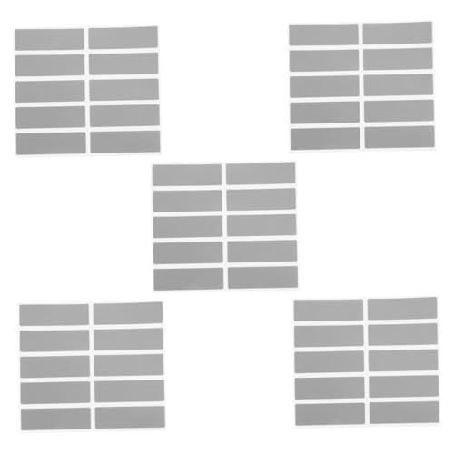 FIXOSHEE 5 Sätze Selbstklebende Rubbelaufkleber für DIY Gewinnspiele Rechteckige Scratch Off Sticker mit Silberner Beschichtung Interaktive Rubbellose für Party Scratch Game und von FIXOSHEE