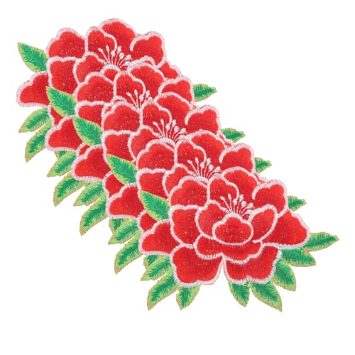 FIXOSHEE 5 Stück Bestickte Aufnäher Pfingstrose zum Aufbügeln Dekorative Stoffflicken für Kleidung Taschen Hüte Langlebige Textilapplikationen zum Reparieren und Verzieren FIXOSHEE 5 Stück Bestickte Aufnäher Pfingstrose zum Aufbügeln Dekorative Stoffflicken für Kleidung Taschen Hüte Langlebige Textilapplikationen zum Reparieren und Verzieren von FIXOSHEE