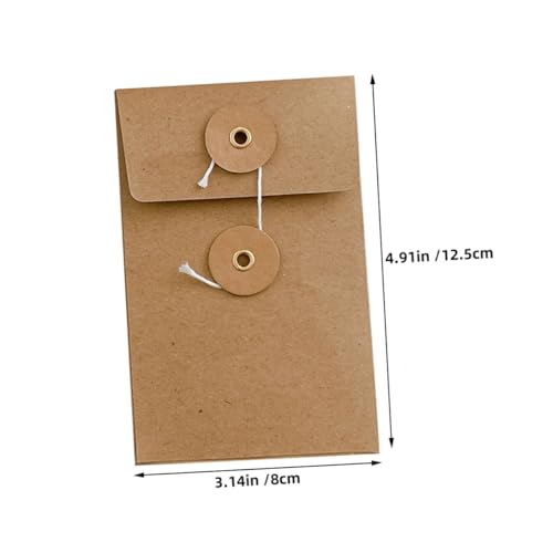 FIXOSHEE 5 Stück Datenspeichertasche Organizer-umschläge Kleine Quadratische Umschläge För Karten Im Vintage-stil Kraftpapier Braun FIXOSHEE 5 Stück Datenspeichertasche Organizer-umschläge Kleine Quadratische Umschläge För Karten Im Vintage-stil Kraftpapier Braun von FIXOSHEE